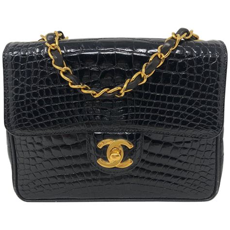 crocodile Chanel purses